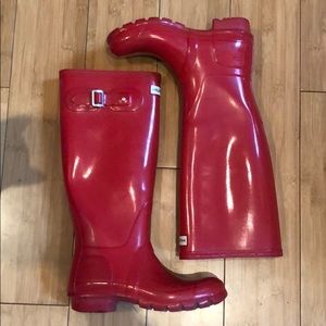 Hunter Tall Bright Red Boot